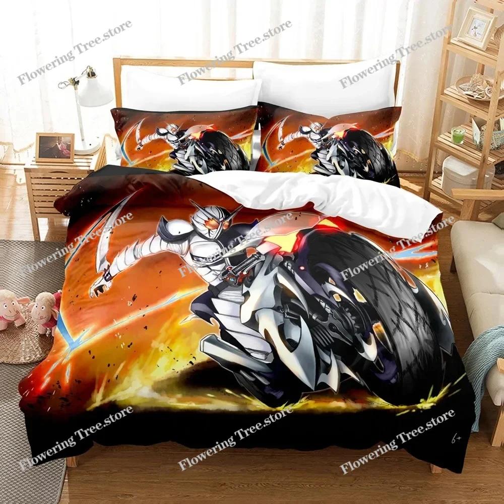Kamen Rider Bedding Set Duvet Cover Pillowcase comfortable Comforter Bedding Set King Size Bedding Sets Home Textile