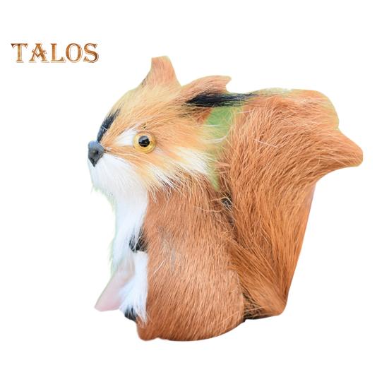 

Мягкая игрушка белка, пушистая имитация белки, коллекционная настольная игрушка в виде белки для спальни, детской комнаты, декор игровой комнаты L