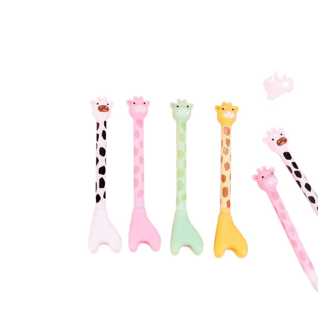 10Pcs Giraffe Neutral Pen, Used for Office Work, Problem Solving, Signature Writing, Diary, Note Taking, Student Classroom Prizes, Friend Gathering Gi