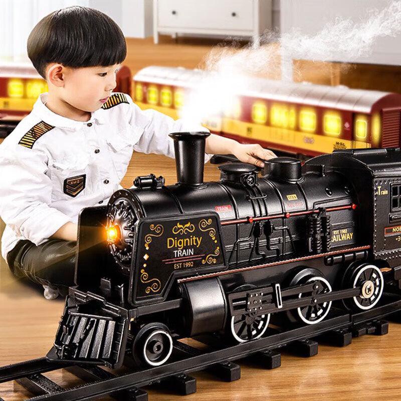 Snaen Retro Steam Train Track Toy Set