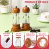 4Pcs Wood Salt and Pepper Grinder Set Abrasion Resistant Spice Grinder Coarse Fine Adjustable Salt and Pepper Mill Kitchen Tools