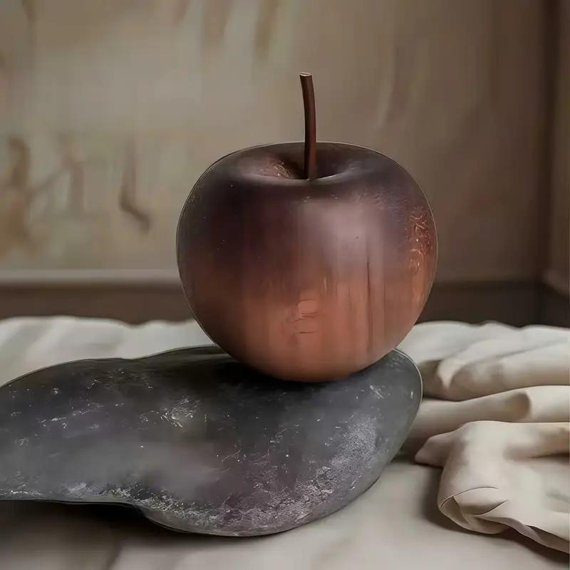 

2pcs/1pc Elegant Wooden Oil Diffuser - Apple Style, No Heat, for Car/Bedroom/Bathroom, Natural Scent, Gift, Spa Home Decor