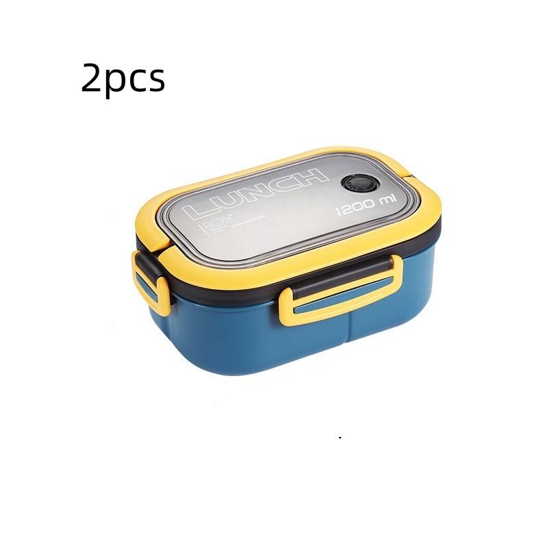 

2pcs/Microwave Lunch Box, Insulated Lunch Box for Students and Office Workers, Sealed Lunch Box 2pcs синій