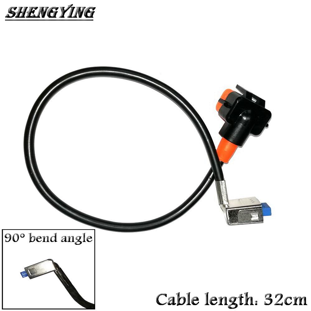 

OEMHIDS Xenon Lamp Cable High Voltage Line For Osram Xenon Ballast Module D1S D1R D3S D3R D8S HID Bulb Length 32cm Brand New 90 bend angle X1PCS