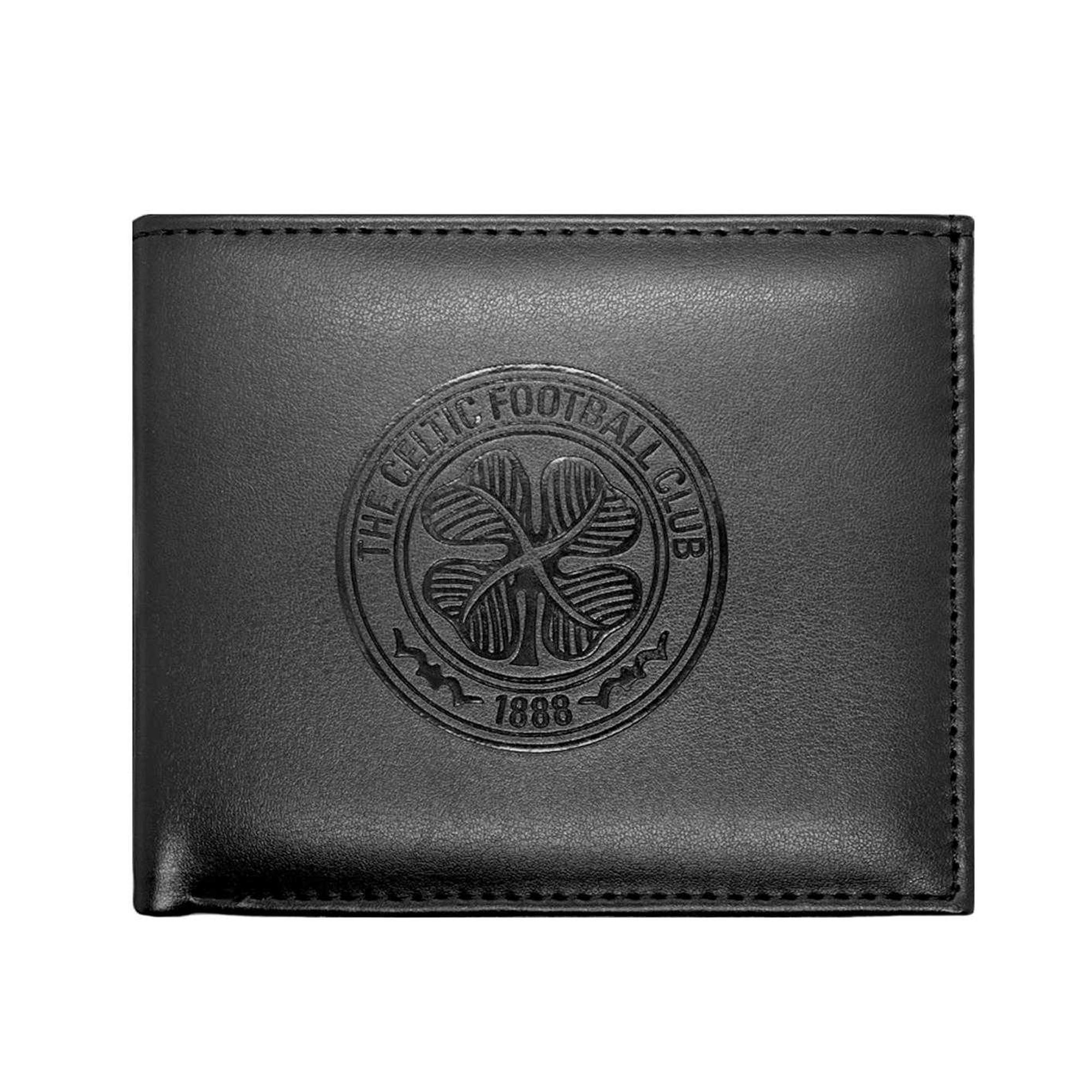 Celtic FC Wapen Reli&euml;f Portemonnee One Size zwart