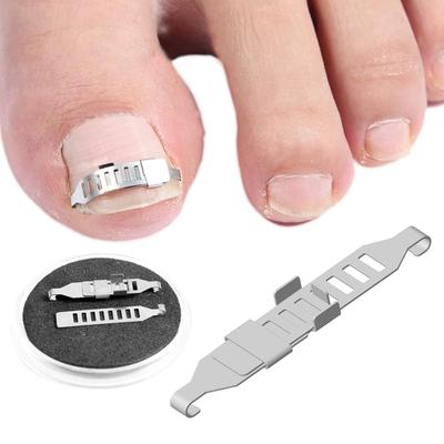 1 Juego de hebilla para uñas, herramienta ajustable para levantar la corrección de las uñas de los pies