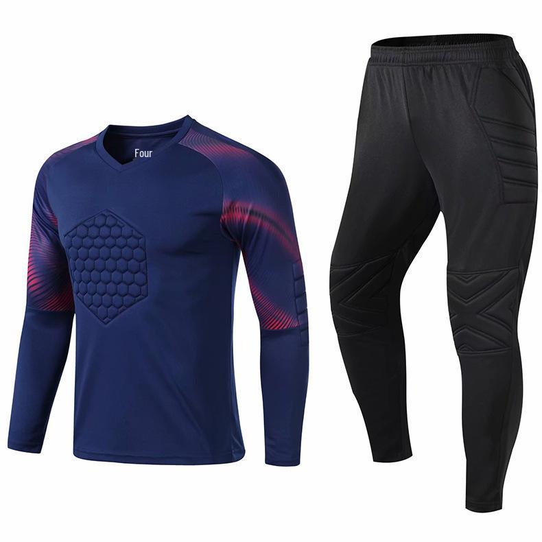Men's Custom Goalkeeper Long Sleeve Uniform Set for Students - Training & Competition Gear