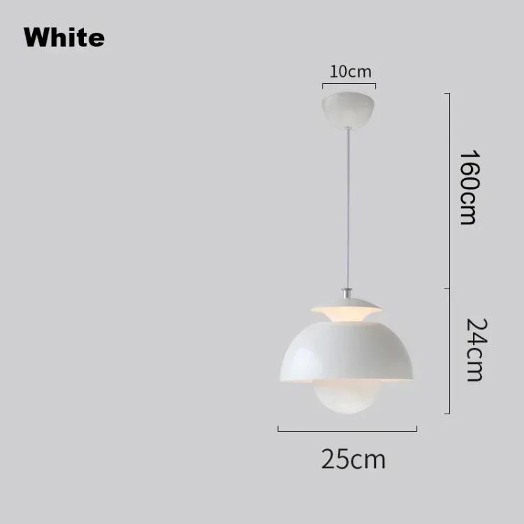 Nordisches Design Blütenknospe LED Pendelleuchte Restaurant Creme Stil Pendelleuchte Schlafzimmer Nachttisch Dänischer Klassiker Heimdekoration