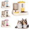 2-in-1 Automatic Feeder Cat Dog Food Bowl Water Dispenser Capacity Machine Large Pet And Drinki Q2D7