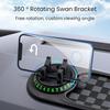 Dashboard Anti Slip Mat with Phone Holder 360-Degree Rotation Dashboard Mount Built-in Parking Number Plate Secure Phone Holder for Driving