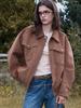 RAIVE Western Suede Jacket In Camel Vl5Am066-92
