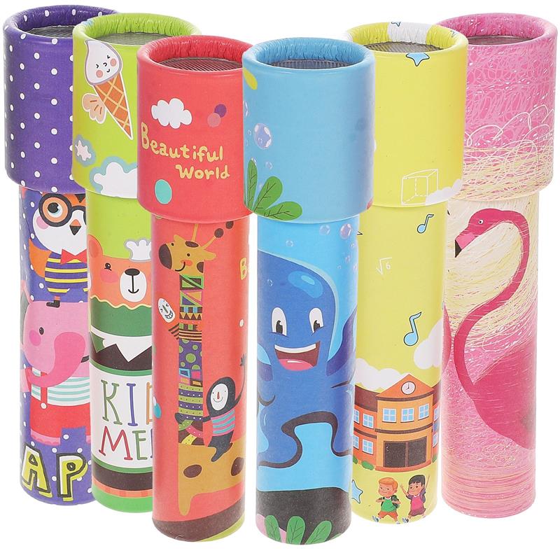 

8 шт. интересные вращающиеся игрушки-калейдоскопы, детские развивающие игрушки, детский ностальгический калейдоскоп