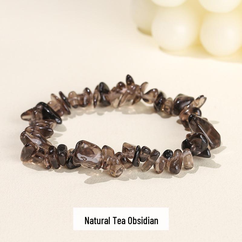 Jingdong Seven-Color Agate Chip Elastic Bracelet