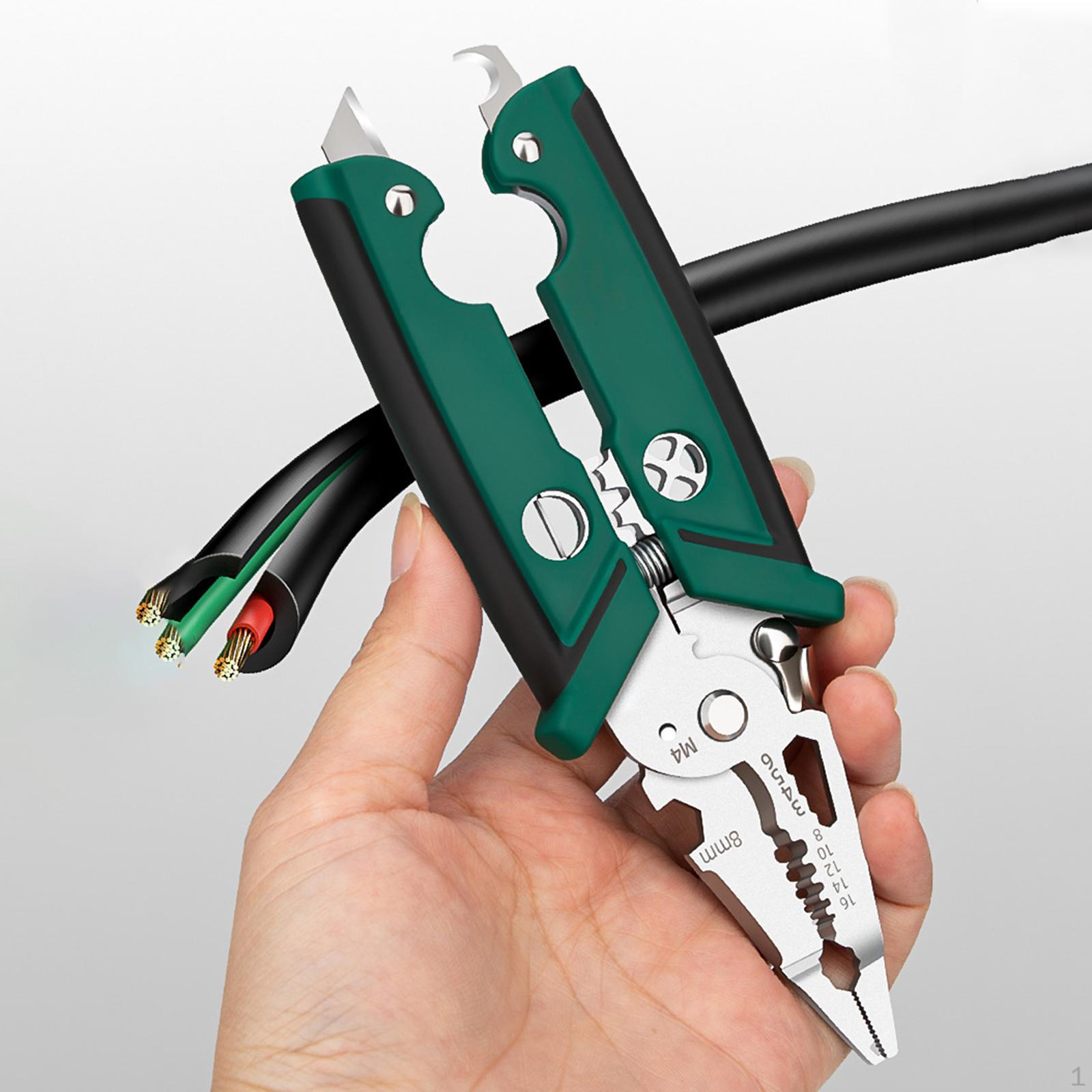 

Многофункциональные плоскогубцы для проводов и кабелей Портативные для обслуживания Захват Намотка Обжим клемм Разрезание