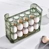 Food-Grade Flip Lid Egg Storage Tray for Refrigerator Door