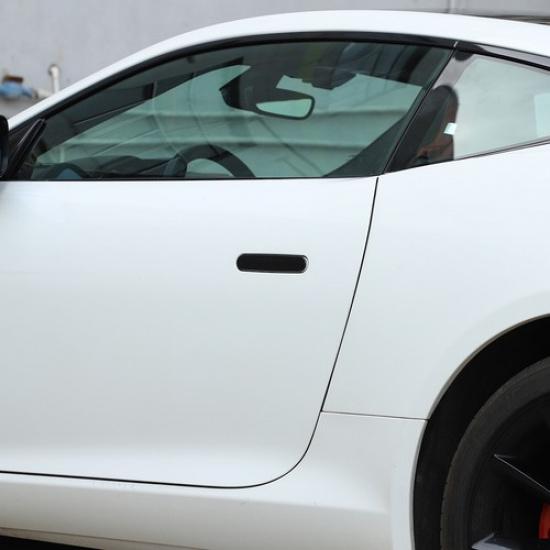 Garniture de cadre de poignée de porte extérieure en ABS fibre de carbone pour Jaguar F-TYPE 2013-22