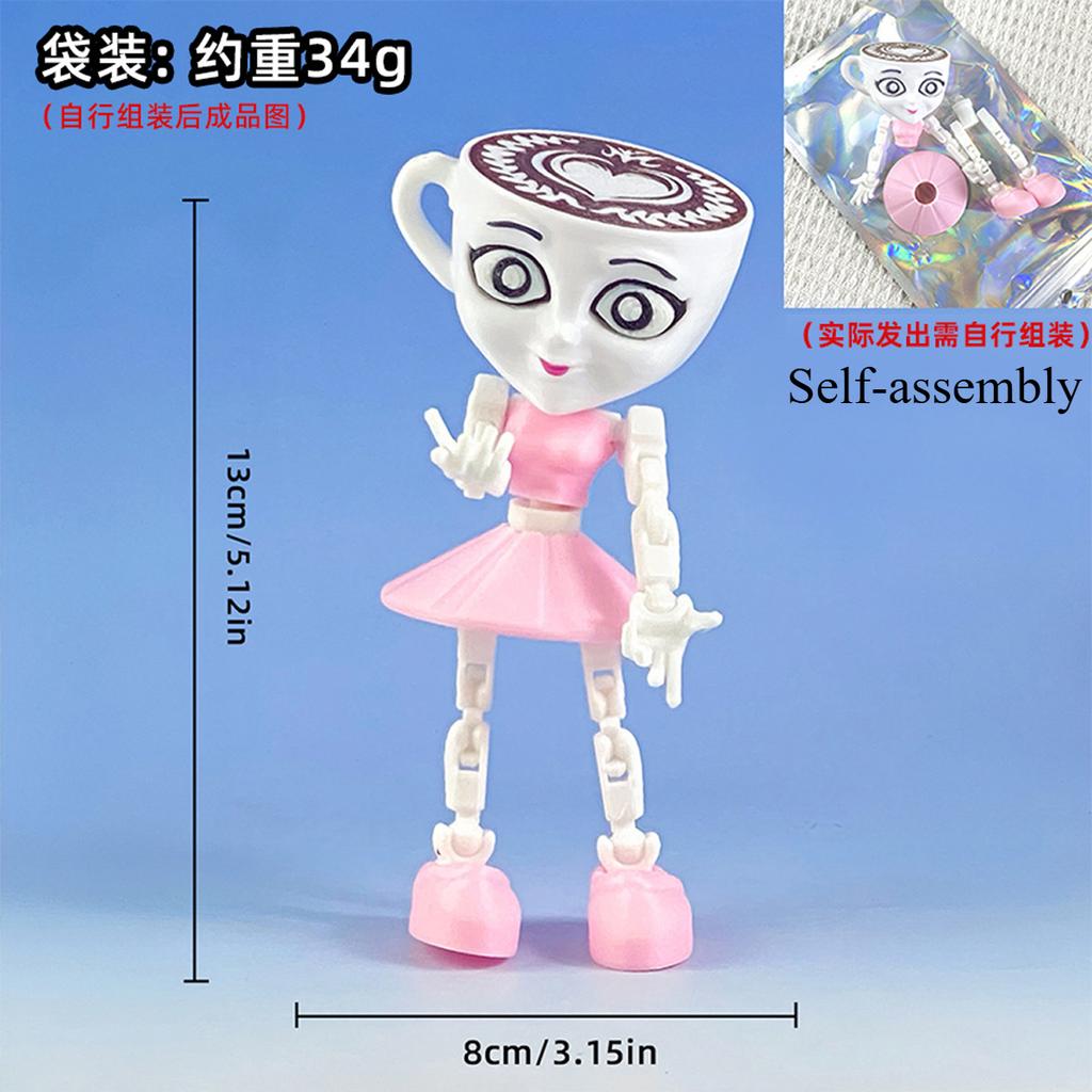 Italienische Brainbot Tiere Tralalero Tralala TungTungTung Sahur Lirili Larila Hai Figur Miniaturen Tralalerotralala Figuren