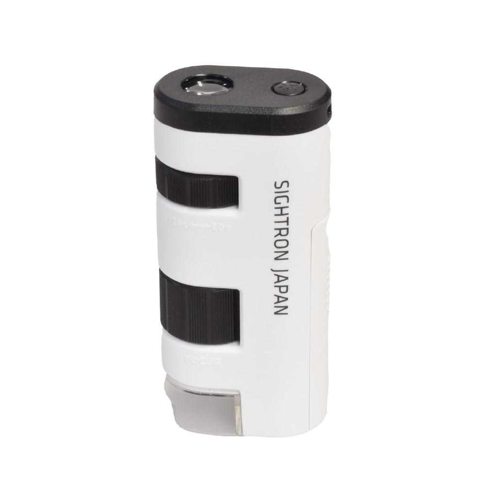 SIGHTRON Microscope Pocket Microscope 20x to 60x Compact LED Smartphone Photography Compatible SPM307 20x-60x Built-in