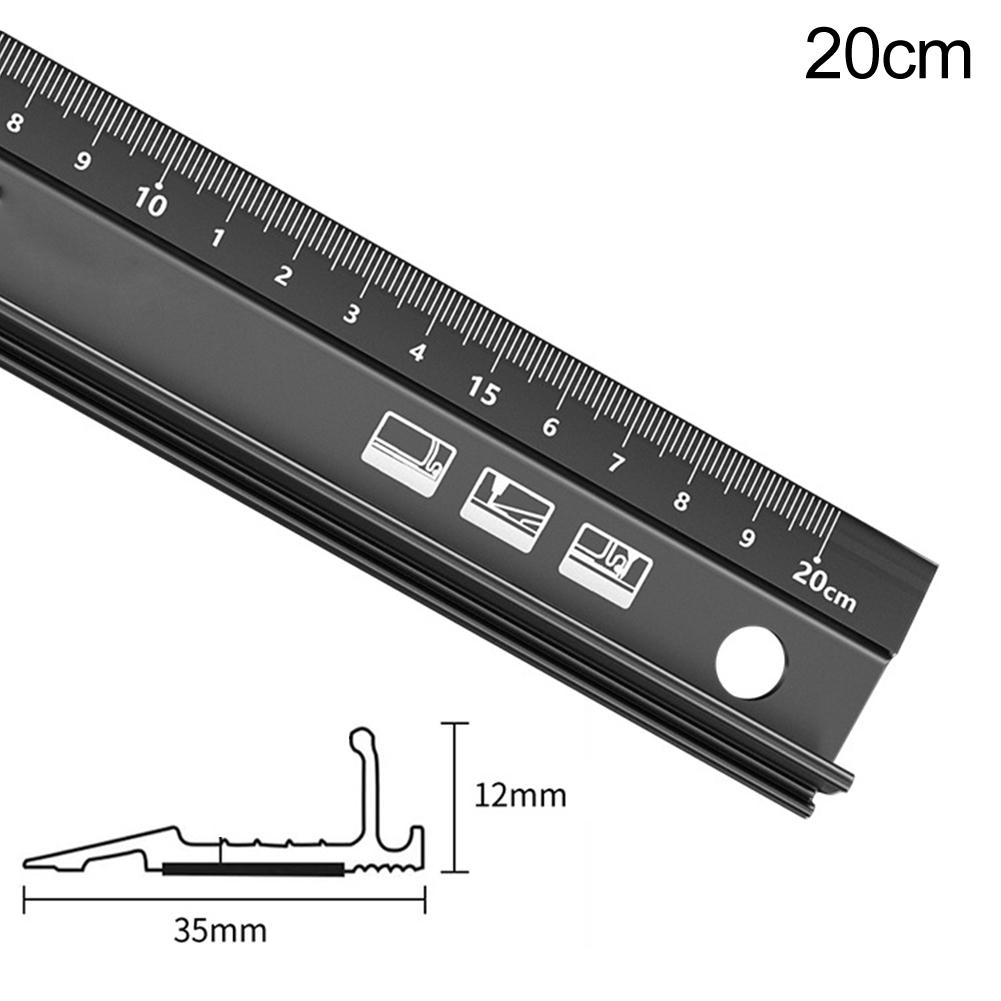

Professional Grade Aluminium Ruler with Raised Grip and Non Slip Backing for Stability and Accuracy in Measurement and Cutting
