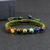 Handmade 7 Chakra Bracelet Natural Stone Braided Rope Yoga Reiki Healing Balance Bracelets & Bangles Meditation Gift
