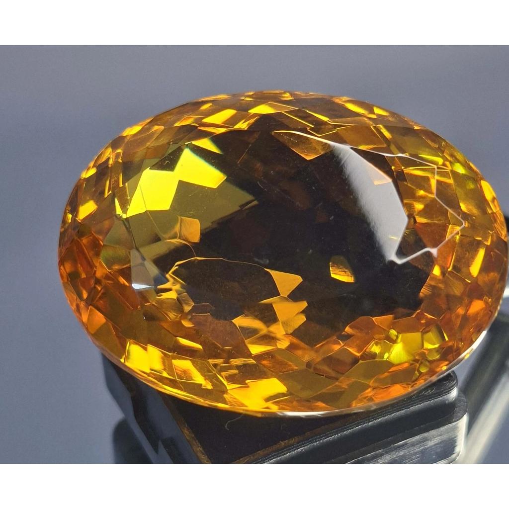 Beautiful Orange Topaz Natural Oval Cut 203-205 Ct Certified Loose Gemstone
