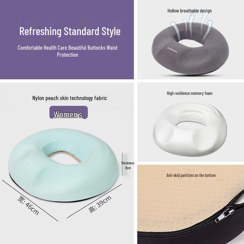 Ergonomic Hemorrhoid & Pregnancy Seat Cushion for Tailbone and Buttocks Relief – All-Season Comfort