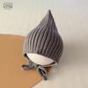 Baby Winter Oorbescherming Gebreide Muts Schattige Elf Puntmuts Warm Met Kinband Muts Baby