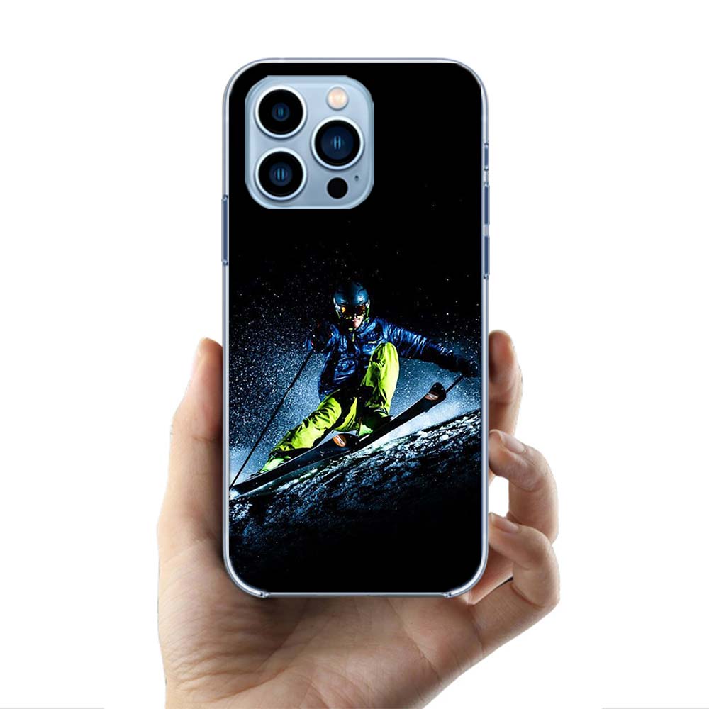 Skiing Snow Snowboard Ski Cases Phone Case For Iphone 17E 16E 17 Air 16 Pro Max 15 Pro 14 Plus 11 13 12 Mini Cover Cases Compati