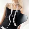 Lace Scarf for Women Long Skinny Belt Necktie Neck Scarf Girls Photo Props Long Neckerchief Skinny Scarf Necktie