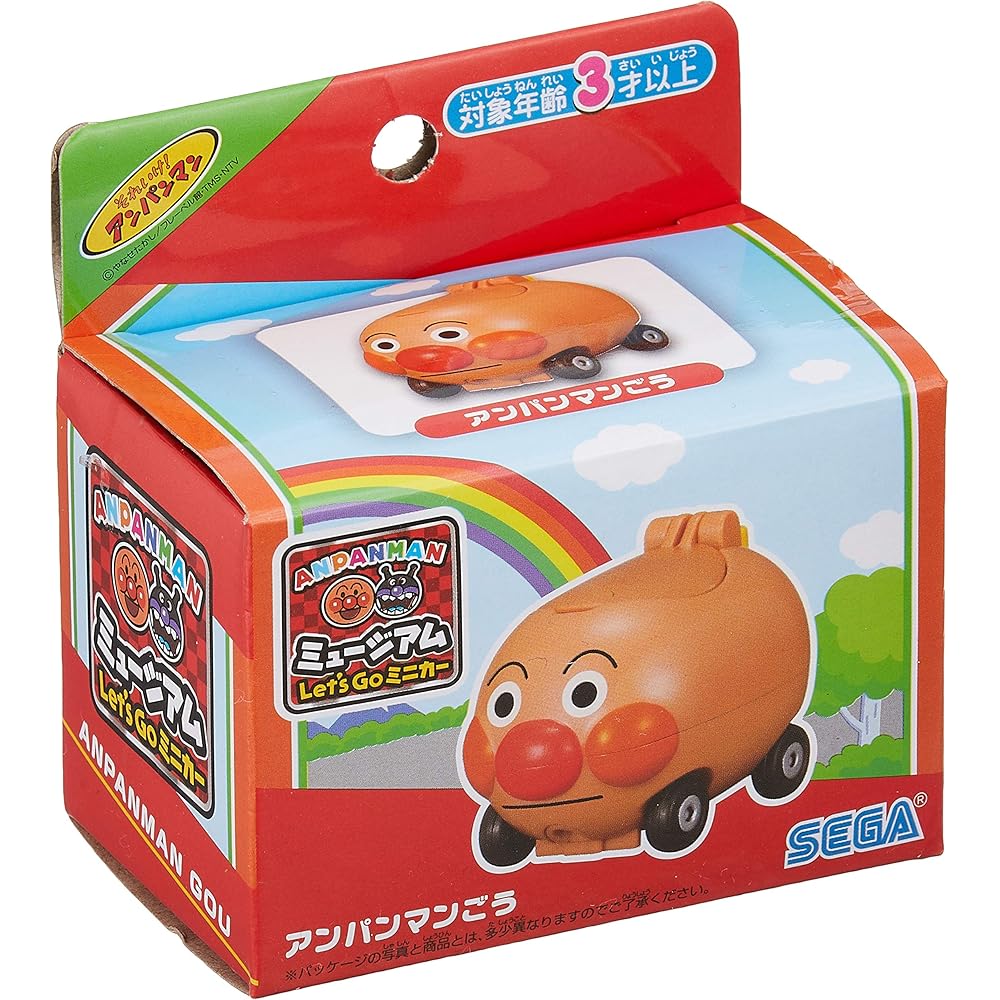 SEGA FAVE Anpanman Museum Let's Go Mini Car Anpanman Model Toy