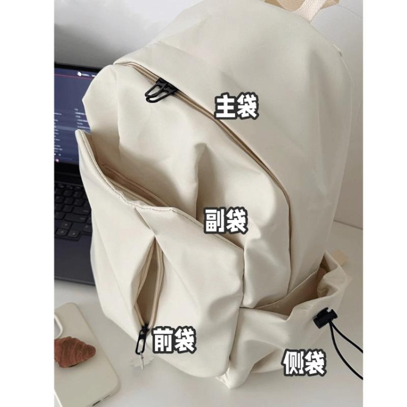 Customize 2025 New High-value Student Schoolbag Men's Simple Large-capacity Backpack Women's Travel Backpack