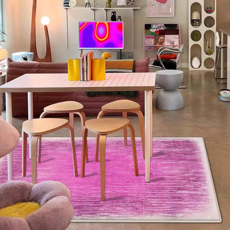 

Розовый Градиентный Ковер Гостиная Большой Размер Ковры Прикроватный Коврик Девичий Милый Креативный Домашний Декор Ковер для Спальни 60*90cm