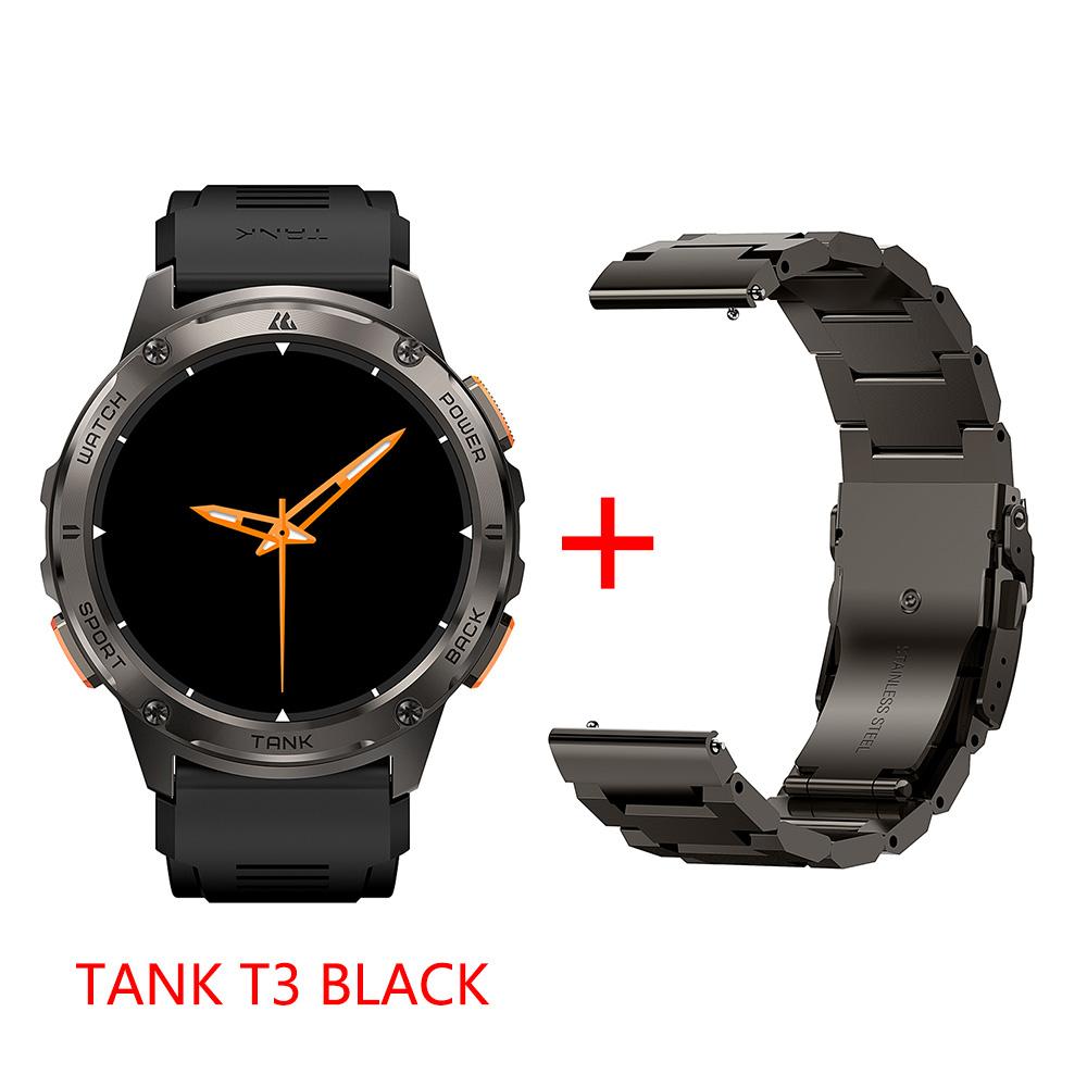 Original KOSPET TANK T3 Smart Watch For Men Military Smartwatch Women Digital Fitness Watches  AI Voice AOD Bluetooth