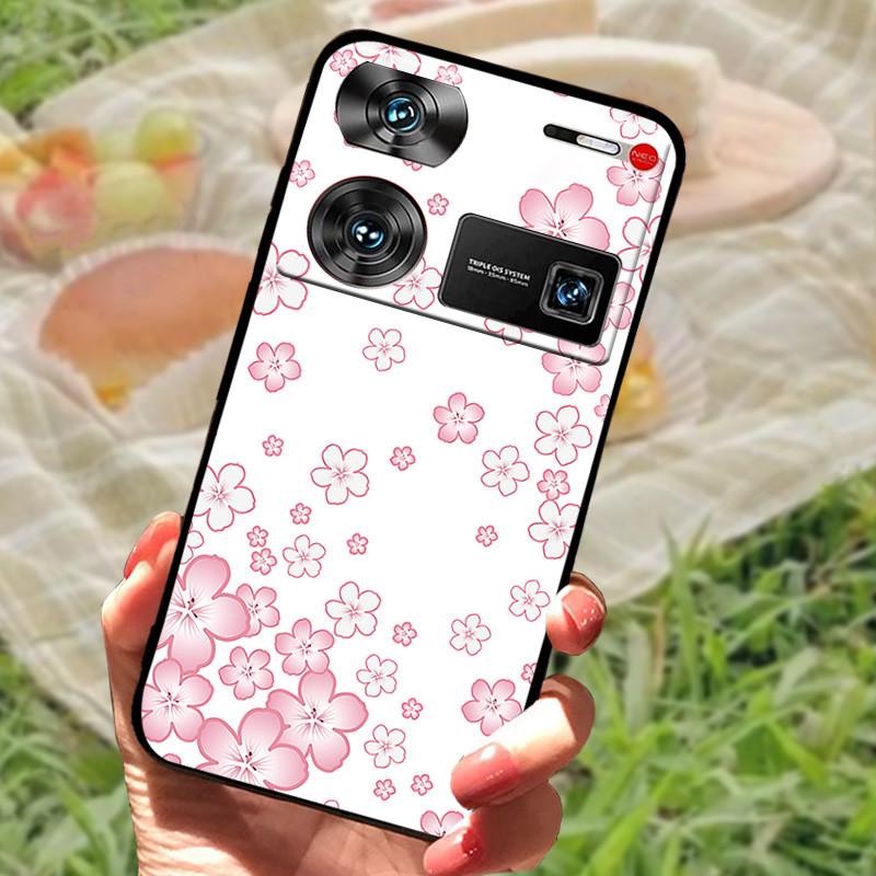 Shockproof Funda For ZTE Nubia Z60 Ultra Case Silicon Black Soft Bumper for Nubia Z60 Ultra Phone Cases Z60Ultra Cartoon Shell