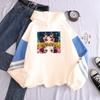 Anime Demon Slayer Kamado Tanjirou/Nezuko Eyes Hoodies Funny Manga Cartoon Fashion Streets Unisex Oversize Patchwork Sweatshirts