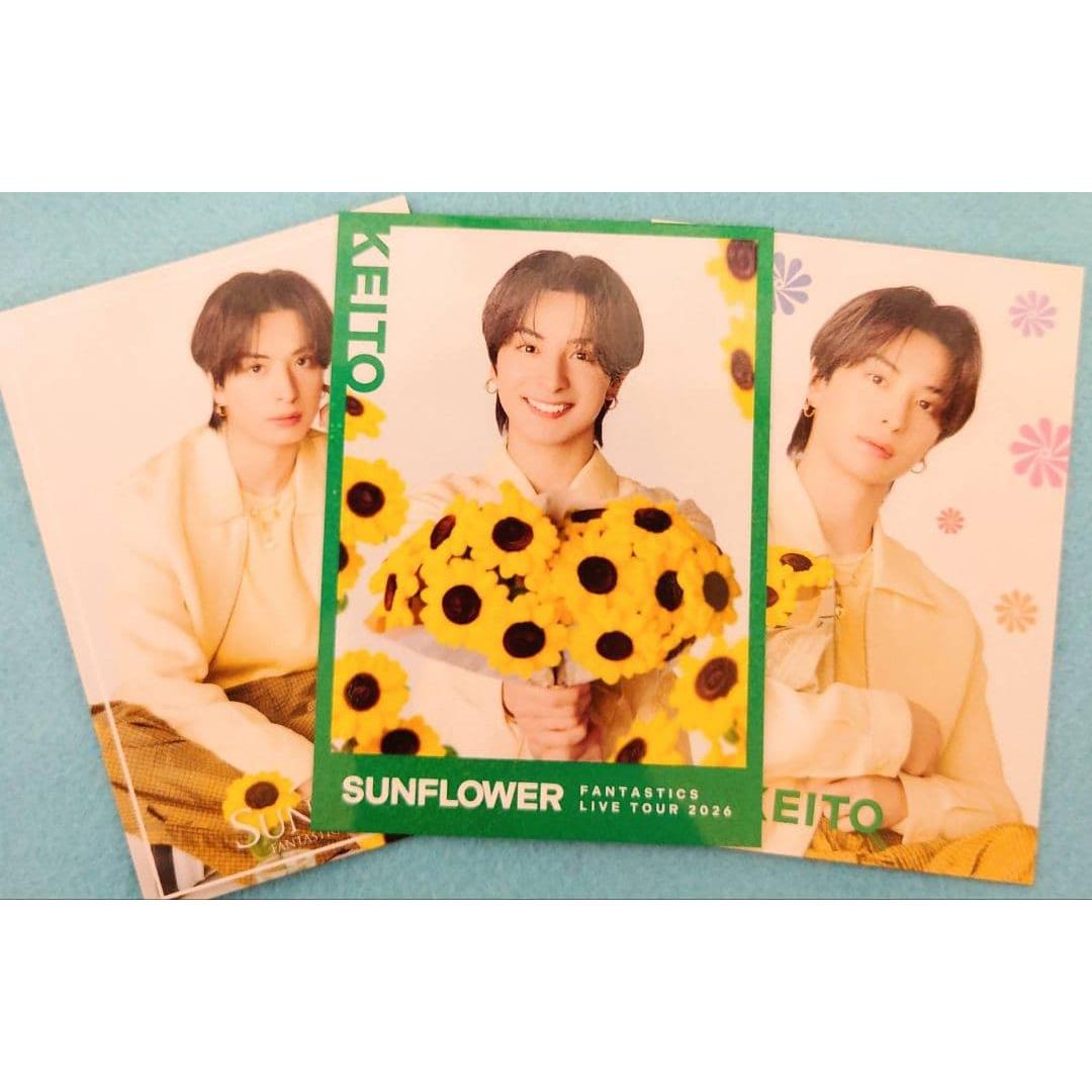 Used FANTASTICS Keito Kimura Trading Card Sicle SUNFLOWER