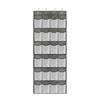 Wall-Mounted 24-Grid Mesh Fabric Storage Rack - Clear Hanging Closet Organizer for Shoes, Sundries, Over-the-Door Use