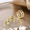 Vintage Love Heart Hollow Small Round Hoop Earrings For Women Trendy Gold Color Ear Buckle Wedding Jewelry Valentine's Day Gifts