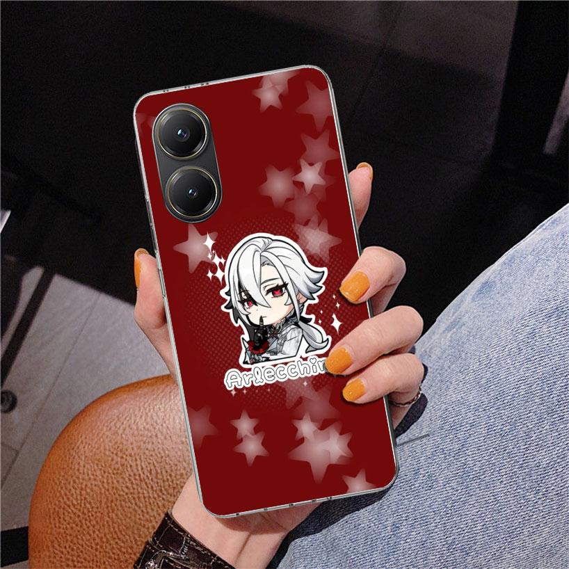 Arlecchino Genshin Impact Phone Case For Xiaomi Poco X7 X6 X5 Pro F7 Ultra Redmi 15C 15 13C 13 12C 12 10 10A 10C 9 9A 9C 9T Cove