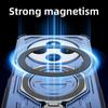 KEYSION Shockproof Magnetic Case for Redmi 14C Silicone+PC Upright Live Metal Ring Stand Phone Back Cover for Xiaomi POCO C75