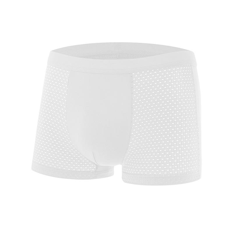 Slip Boxer da Uomo in Rete di Seta Ghiacciata Estivi