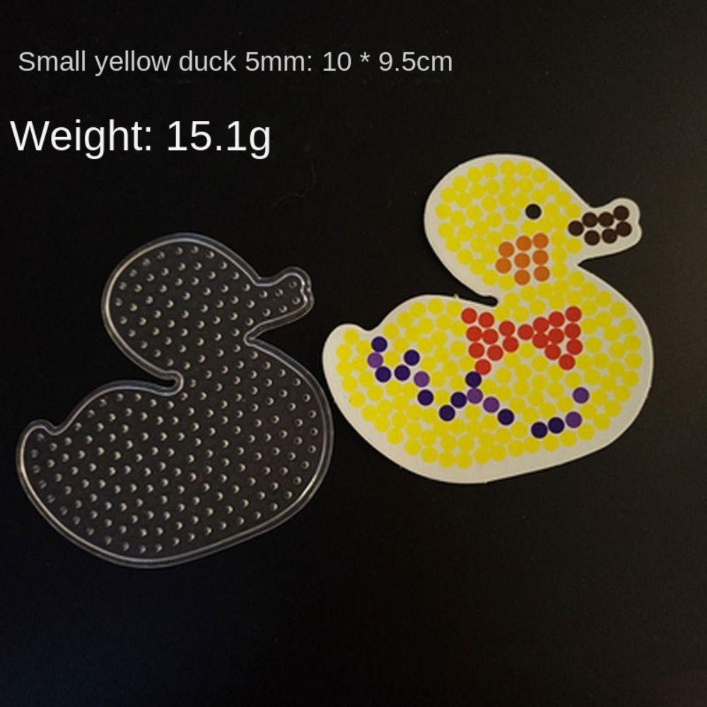 

Transparent Hama Beads Pegboard Plastic Stencil Beads Template with Color Paper Hama Beads Toy duck