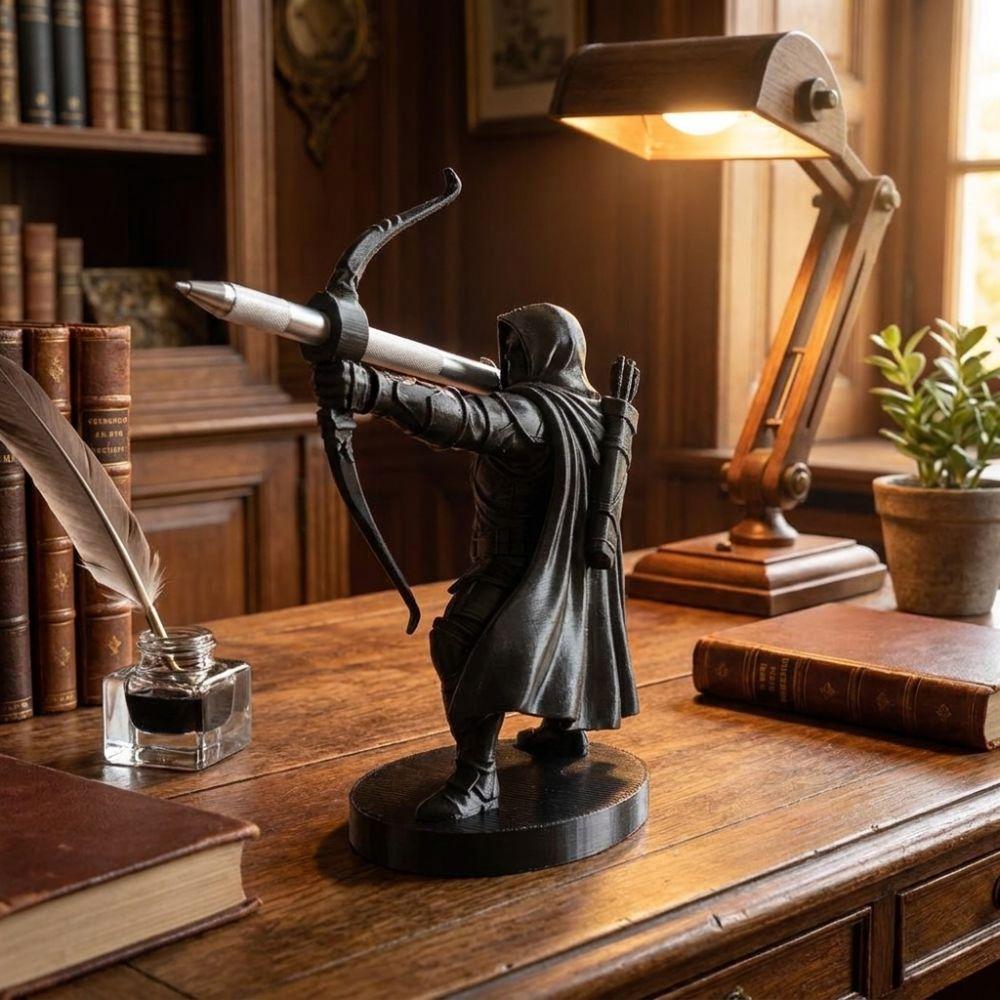 Retro Archer Pen Stand Plastic Pencil Stand Stationery Gift Knight Pen Holder Study Use