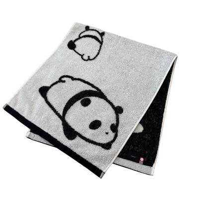 Imabari Towel Face Towel 34cm X 80cm Panda Design Made In Japan Imabari 100% Cotton Gentle On Skin Cute 100% Cotton Panda Pattern Kindergarten