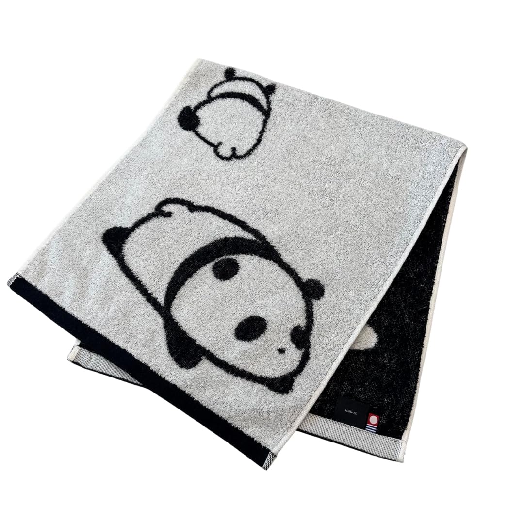

Imabari Towel Face Towel 34cm x 80cm Panda Design Made in Japan Imabari 100% Cotton Gentle on Skin Cute 100% Cotton Panda Pattern Kindergarten