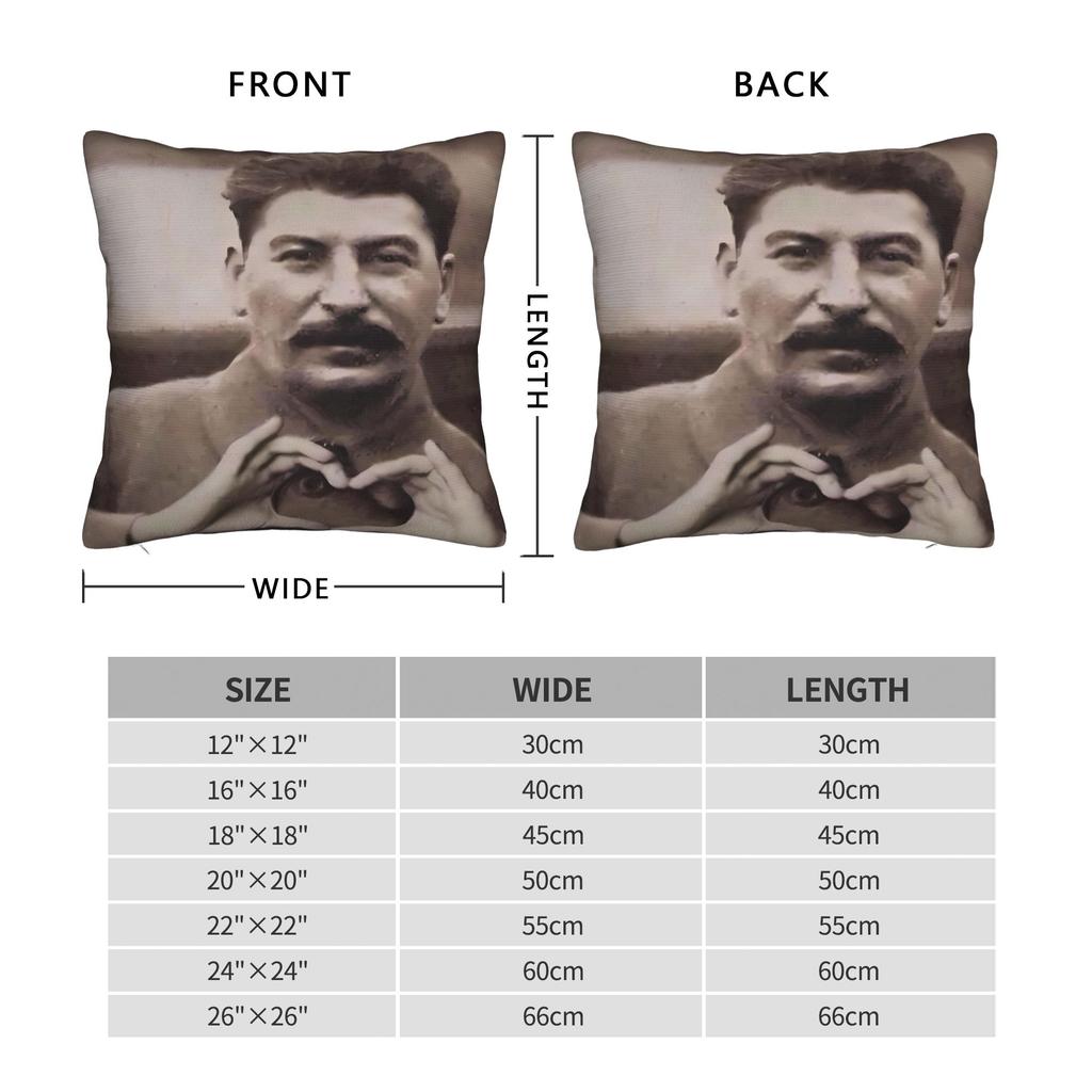 Lenin Joseph Stalin Pillow Cover  Soft Cushion Cover Cute Funny Pillow Case For Sofa Car Home Decor