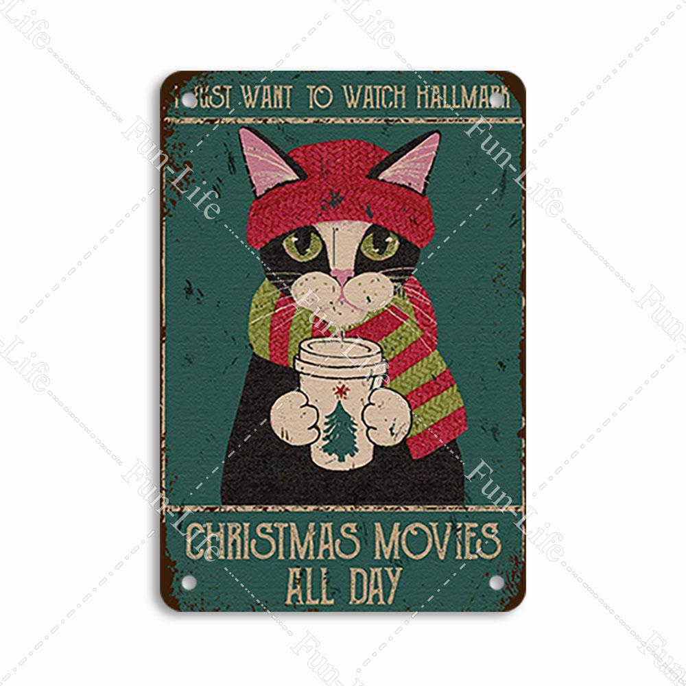 Vintage Cat Metal Sign Poster, Home Decor, Retro Animals Tin Sign, Living Room, Pet Shop, Bar, Hotel, 20x30cm
