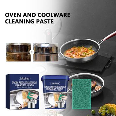 Stainless Steel Cleaning Paste 1 Set - Easily Removes Stubborn Stains from Kitchenware, Prevents Rust, and Removes Black Residue from Pots