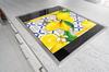 GLAS-SCHNEIDEBRETT 45x52 ZITRONEN