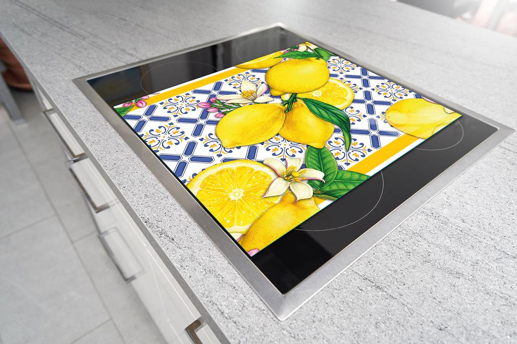 GLAS-SCHNEIDEBRETT 45x52 ZITRONEN